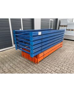 Palettenregalanlage, Jung Heinrich T / gebraucht / Regalständer: 3.300 x 1.100 mm / Lichte Weite: 2.700 mm // Regallänge: Auswählbar