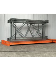 Palettenregalanlage Palettenregal, gebraucht | Dexion P 90 | Regalständer: 2.400 x 1.100 mm | Lichte Weite: 3.000 mm | orange | Regallänge: 15,60 lfm.
