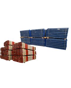 Palettenregalanlage Mecalux (neu) gebraucht / Regalständer 2.000 x 1.100 mm / Lichte Weite: 2.700 mm / Regallänge: auswählbar 