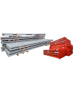 Palettenregalanlage Regalanlage, gebraucht | Redirack | Regalständer: 6.610 x 1.100 mm | Lichte Weite: 3.610 mm | Regallänge: Auswählbar