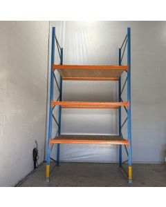 Palettenregalanlage Palettenregal, gebraucht | Stow Pal Rack NS | Regalständer: 4.500 x 1.450 mm | Lichte Weite: 2.500 mm | Holzvlonder | Regallänge: 18,18 lfm. 