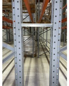 Regalverbinder Verbinder f. Palettenregale, gebraucht | Stow NS | Gesamtlänge: 150 mm | sendzimir verzinkt