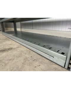 Sockelblende für Fachbodenregal Fachboden Magazinregal, gebraucht | SSI Schäfer R 3000 | für Bodenlänge: 1.282 mm | sendzimir verzinkt