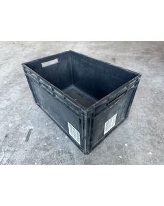 Stapelkiste Eurobehälter Stapelbehälter, gebraucht / Auer / 600 x 400 x 320 mm / schwarz