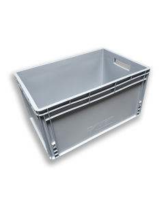 Stapelkiste Auer EG 64/32 Maße: 600 x 400 x 320 mm in Silbergrau