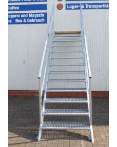 2.750 mm Stahltreppe Gartentreppe Außentreppe Lagertreppe Sonderposten neu