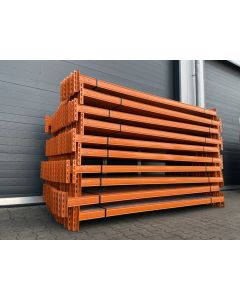 Palettenregaltraverse Traverse Palettenregal | Stow Pal Rack NS | lichte Weite: 2.500 mm | Kastenprofil: 80 x 50 mm | orange