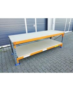 Werkbank Elvedi - Dexion S2 gebraucht / Werkbankbreite: 2.870 mm / Höhe: 938 mm / Werkbanktiefe: wählbar