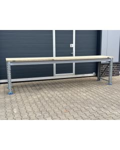 Werkbank Arbeitstisch, gebraucht | SSI Schäfer PR600 | Werkbankbreite: 3.500 mm | Werkbankhöhe: 938 mm | Werkbanktiefe: auswählbar