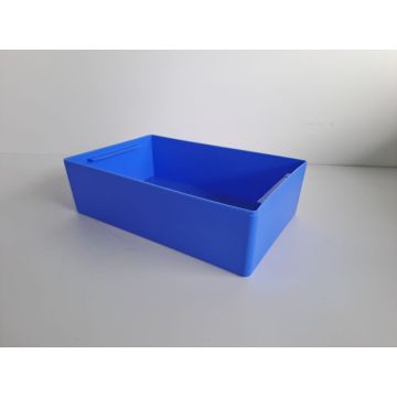 Einsatzkasten Stapelkiste Kunststoffkiste, II. Wahl (Neuware) | SSI Schäfer EK6041 |  Außenmaß: 279 x 179 x 80 mm (LxBxH) | Farbe: blau