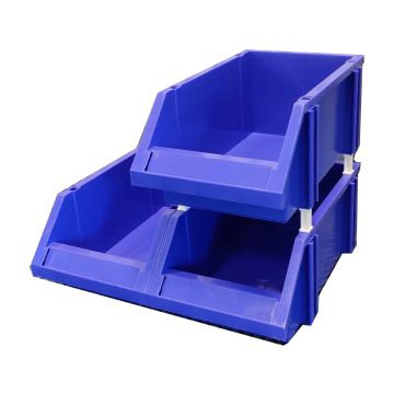 Sichtlagerkiste LPC 4 Maße: 355 x 200 x 145 mm in Blau