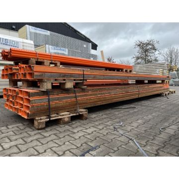 C-Profil Stahlträger Eisenträger, gebraucht / Gesamtlänge: ca. 6.000 mm / C: 200 x 80 x 18 mm / orange