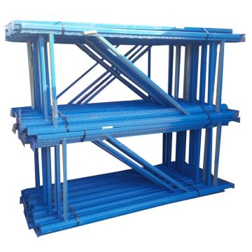 Palettenregalständer Regalständer Palettenregal, gebraucht | Nedcon AS | 2.000 x 900 mm | Rahmenprofilabm.: 100 x 70 mm | blau
