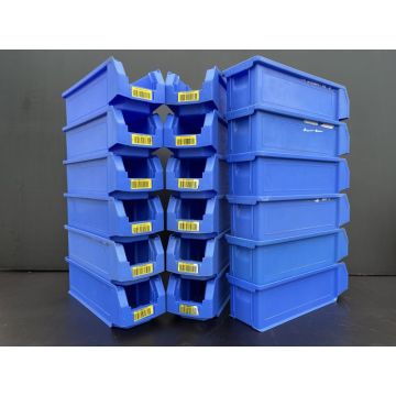 Sichtlagerkiste Stapelkiste Kunststoffkiste Kiste, gebraucht / SSI Schäfer LF 511 G ZW / Außenmaß: 500 x 156 x 143 mm (LxBxH) / Farbe: auswählbar / Stückzahl: auswählbar  