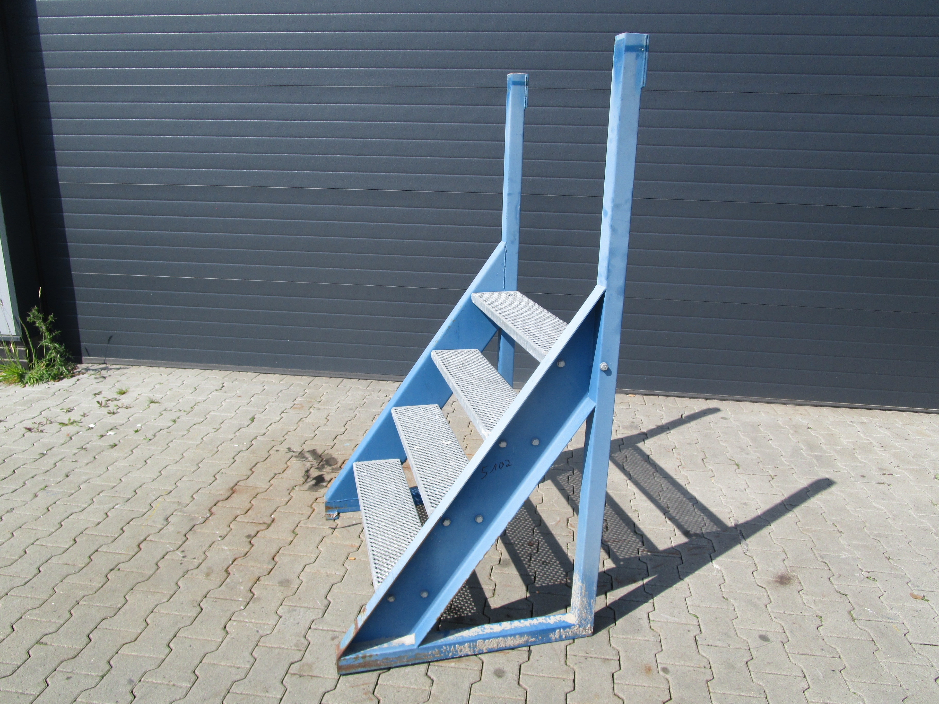 Stahltreppe Treppe Aussentreppe Bautreppe gebraucht Nr. 5102 | eBay